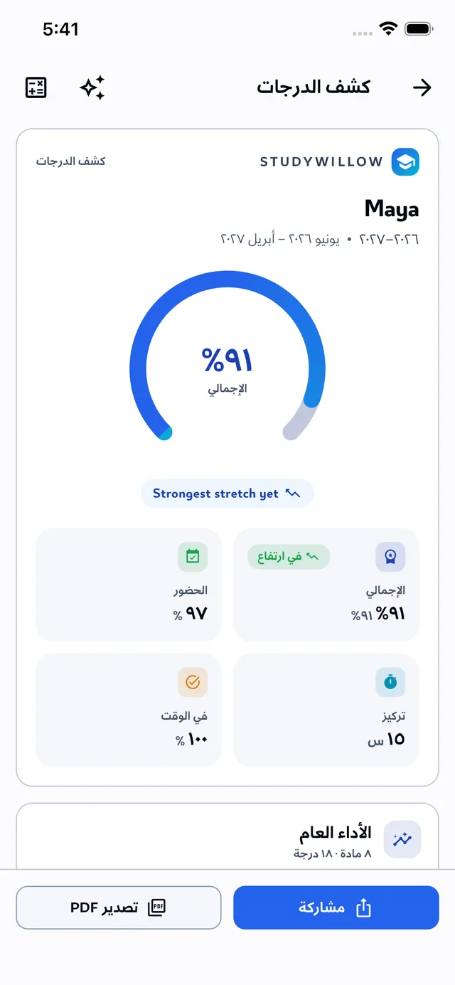 شهادة الدرجات